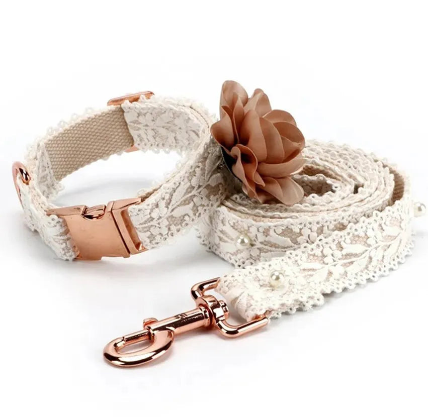 Original Lace Flower Pet Cat And Dog Strap - Bellarte Enchanté Original Lace Flower Pet Cat And Dog Strap