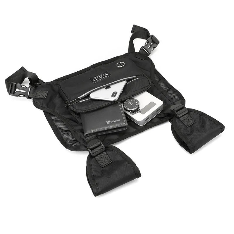 Outdoor Cycling, Sports, Fitness, Running Vest, Chest Bag, Adjustable Reflective Mesh Pocket, Breathable Chest Bag, Suitable For Running, Cycling, Outdoor Mountaineering, Traveling - Bellarte Enchanté Outdoor Cycling, Sports, Fitness, Running Vest, Chest Bag, Adjustable Reflective Mesh Pocket, Breathable Chest Bag, Suitable For Running, Cycling, Outdoor Mountaineering, Traveling