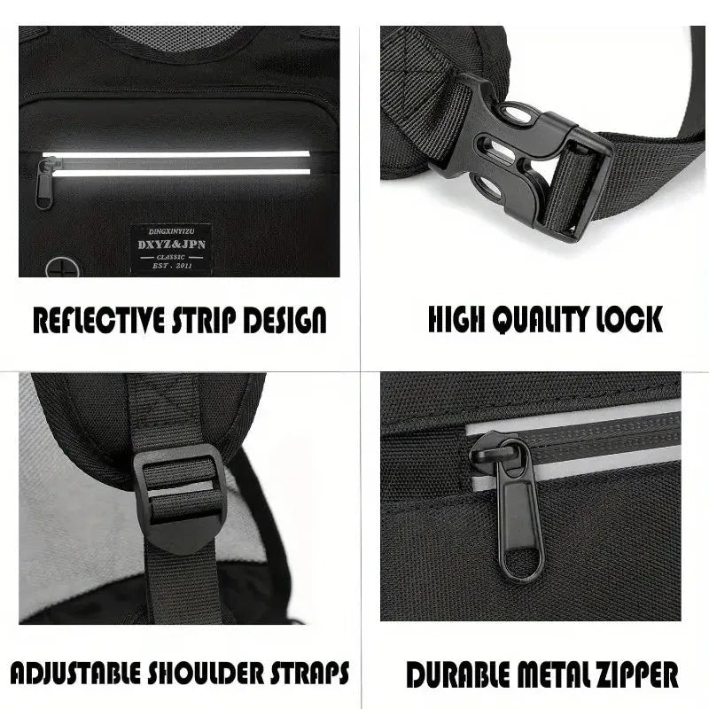 Outdoor Cycling, Sports, Fitness, Running Vest, Chest Bag, Adjustable Reflective Mesh Pocket, Breathable Chest Bag, Suitable For Running, Cycling, Outdoor Mountaineering, Traveling - Bellarte Enchanté Outdoor Cycling, Sports, Fitness, Running Vest, Chest Bag, Adjustable Reflective Mesh Pocket, Breathable Chest Bag, Suitable For Running, Cycling, Outdoor Mountaineering, Traveling