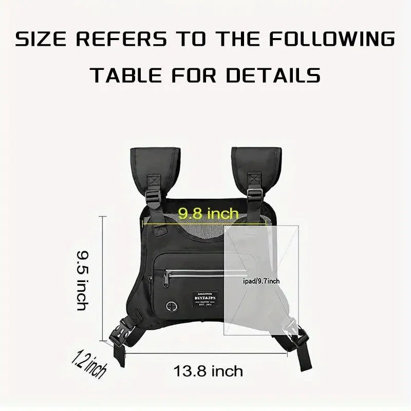 Outdoor Cycling, Sports, Fitness, Running Vest, Chest Bag, Adjustable Reflective Mesh Pocket, Breathable Chest Bag, Suitable For Running, Cycling, Outdoor Mountaineering, Traveling - Bellarte Enchanté Outdoor Cycling, Sports, Fitness, Running Vest, Chest Bag, Adjustable Reflective Mesh Pocket, Breathable Chest Bag, Suitable For Running, Cycling, Outdoor Mountaineering, Traveling