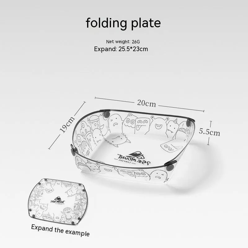 Outdoor Folding Bowls, Tableware, Portable Travel Plates - Bellarte Enchanté Outdoor Folding Bowls, Tableware, Portable Travel Plates