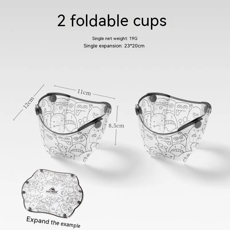 Outdoor Folding Bowls, Tableware, Portable Travel Plates - Bellarte Enchanté Outdoor Folding Bowls, Tableware, Portable Travel Plates