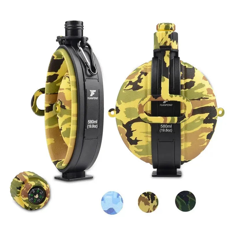 Outdoor Military Water Bottle Silicone Large Capacity - Bellarte Enchanté Outdoor Military Water Bottle Silicone Large Capacity