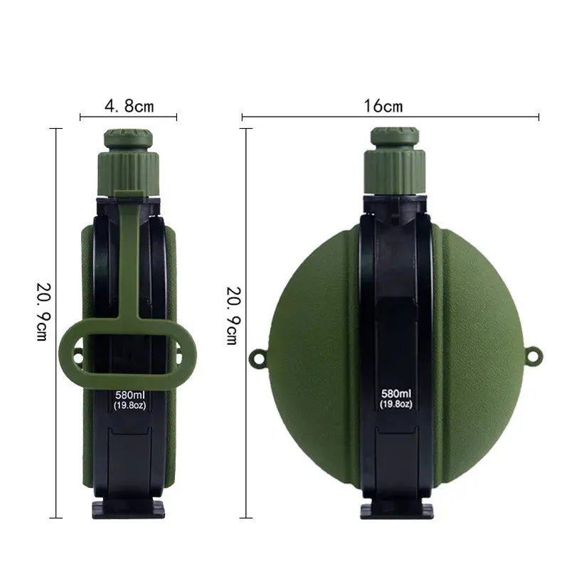 Outdoor Military Water Bottle Silicone Large Capacity - Bellarte Enchanté Outdoor Military Water Bottle Silicone Large Capacity
