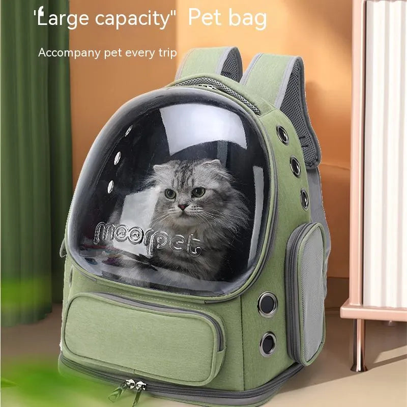 Outdoor Portable Breathable Space Pet Cabin Backpack - Bellarte Enchanté Outdoor Portable Breathable Space Pet Cabin Backpack