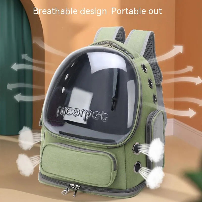 Outdoor Portable Breathable Space Pet Cabin Backpack - Bellarte Enchanté Outdoor Portable Breathable Space Pet Cabin Backpack