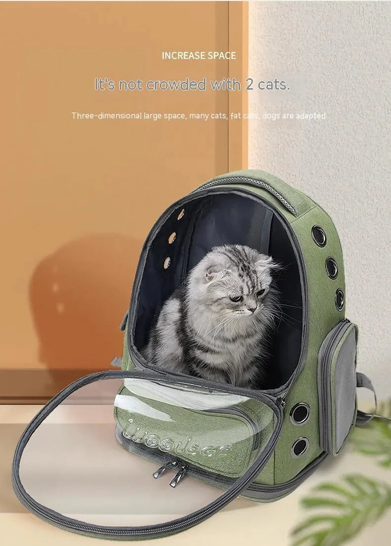 Outdoor Portable Breathable Space Pet Cabin Backpack - Bellarte Enchanté Outdoor Portable Breathable Space Pet Cabin Backpack