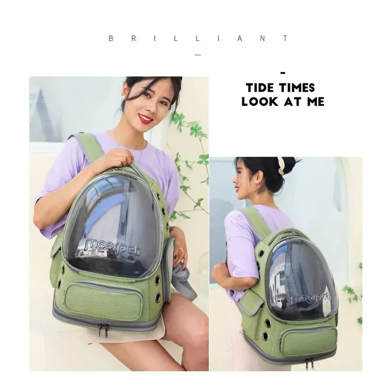 Outdoor Portable Breathable Space Pet Cabin Backpack - Bellarte Enchanté Outdoor Portable Breathable Space Pet Cabin Backpack