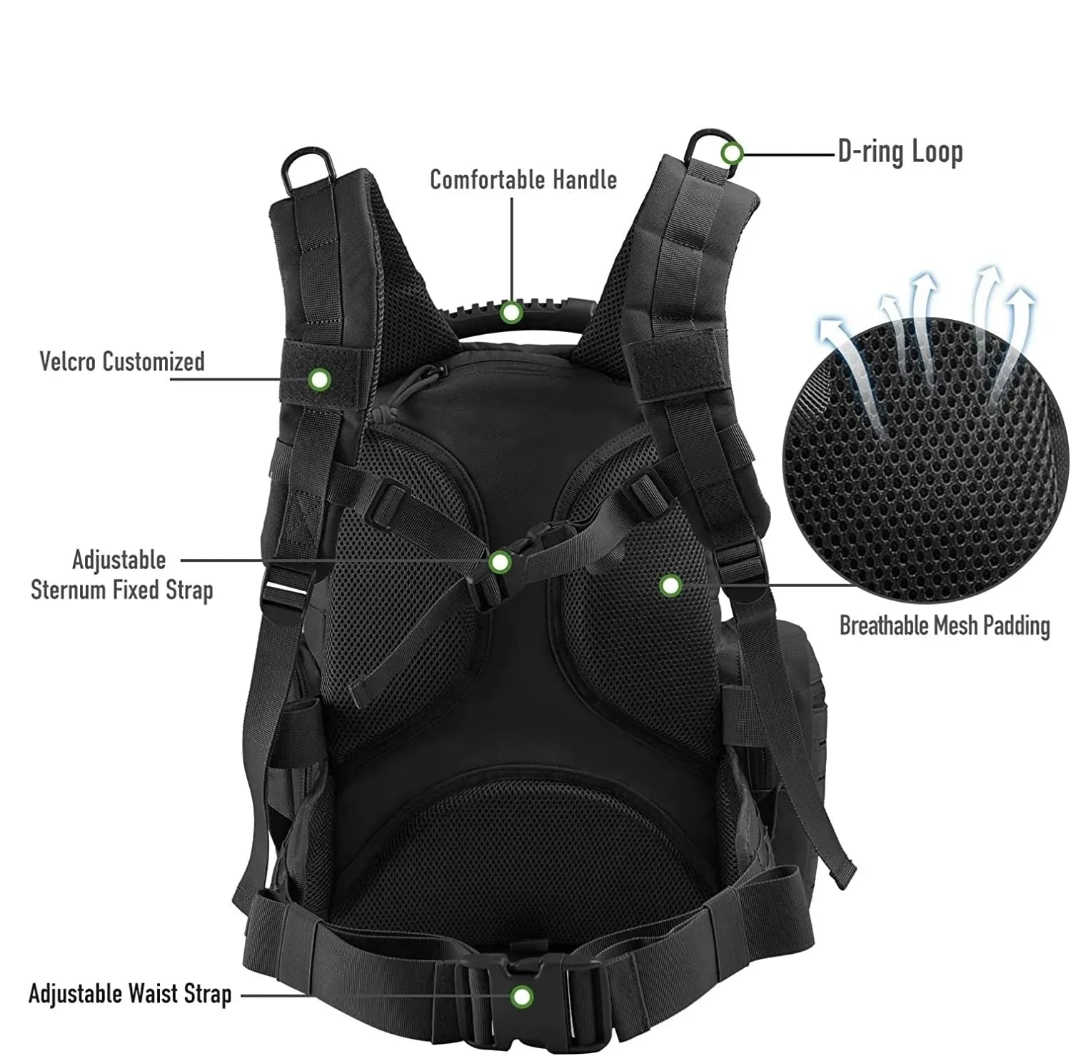 Outdoor Tactics Backpack Detachable Accessory Bag - Bellarte Enchanté Outdoor Tactics Backpack Detachable Accessory Bag