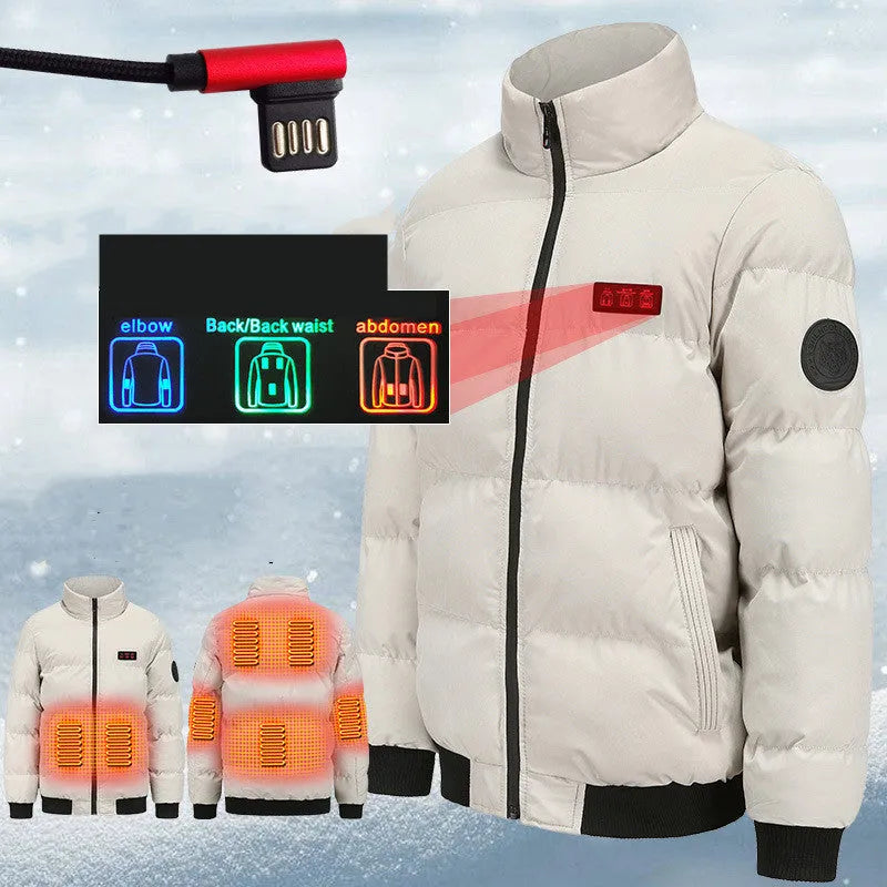 Outdoor Warm Heated Jacket Windproof - Bellarte Enchanté Outdoor Warm Heated Jacket Windproof