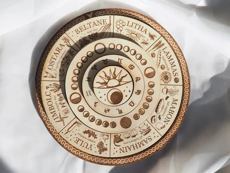 Pagan Wheel Of The Year Calendar Pagan Annual Wheel Calendar - Bellarte Enchanté Pagan Wheel Of The Year Calendar Pagan Annual Wheel Calendar