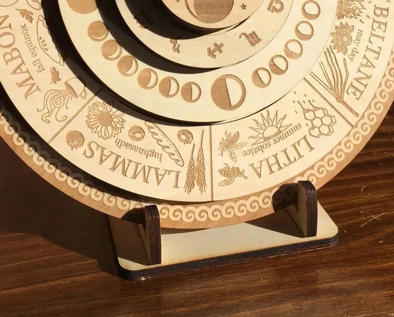 Pagan Wheel Of The Year Calendar Pagan Annual Wheel Calendar - Bellarte Enchanté Pagan Wheel Of The Year Calendar Pagan Annual Wheel Calendar