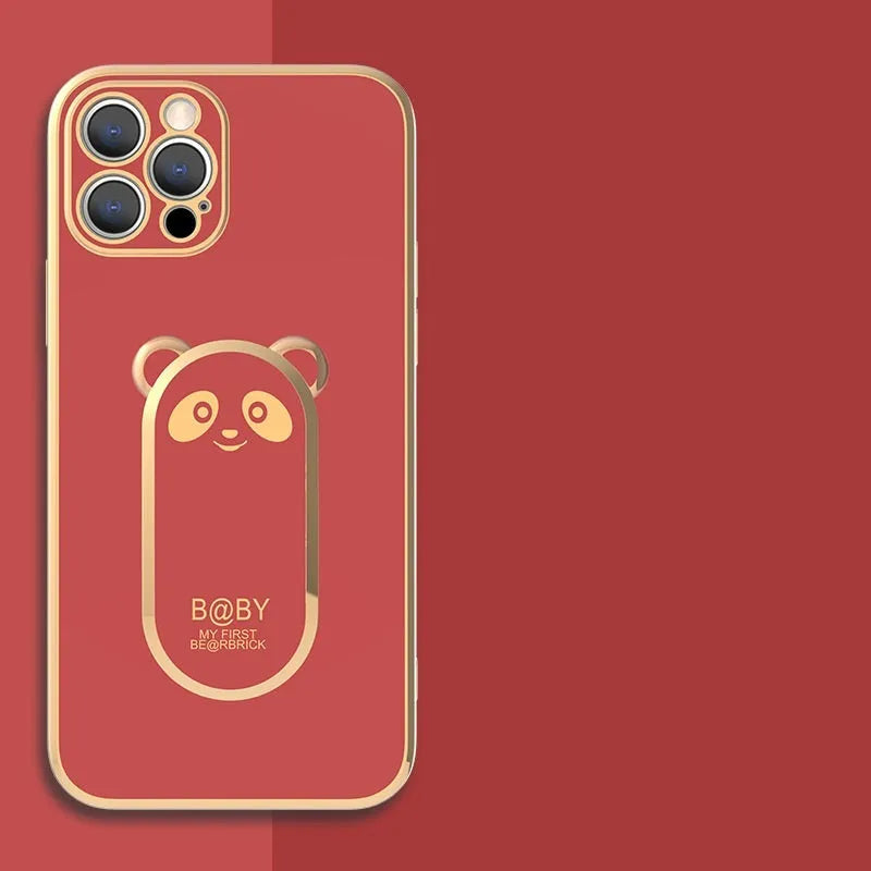 Panda Magnetic Ring Holder Phone Case - Bellarte Enchanté Panda Magnetic Ring Holder Phone Case