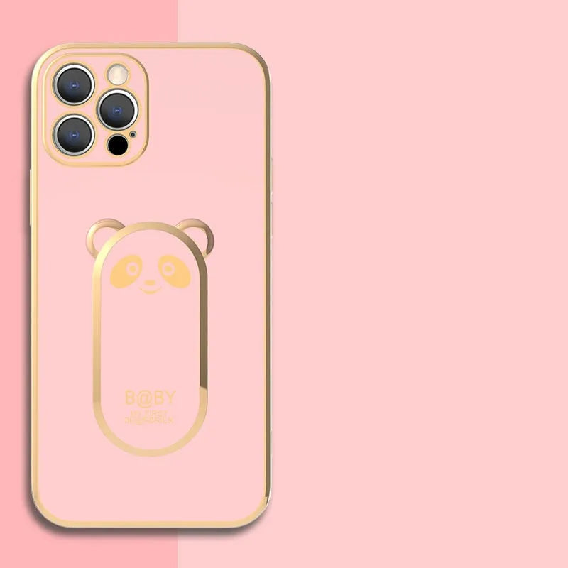 Panda Magnetic Ring Holder Phone Case - Bellarte Enchanté Panda Magnetic Ring Holder Phone Case