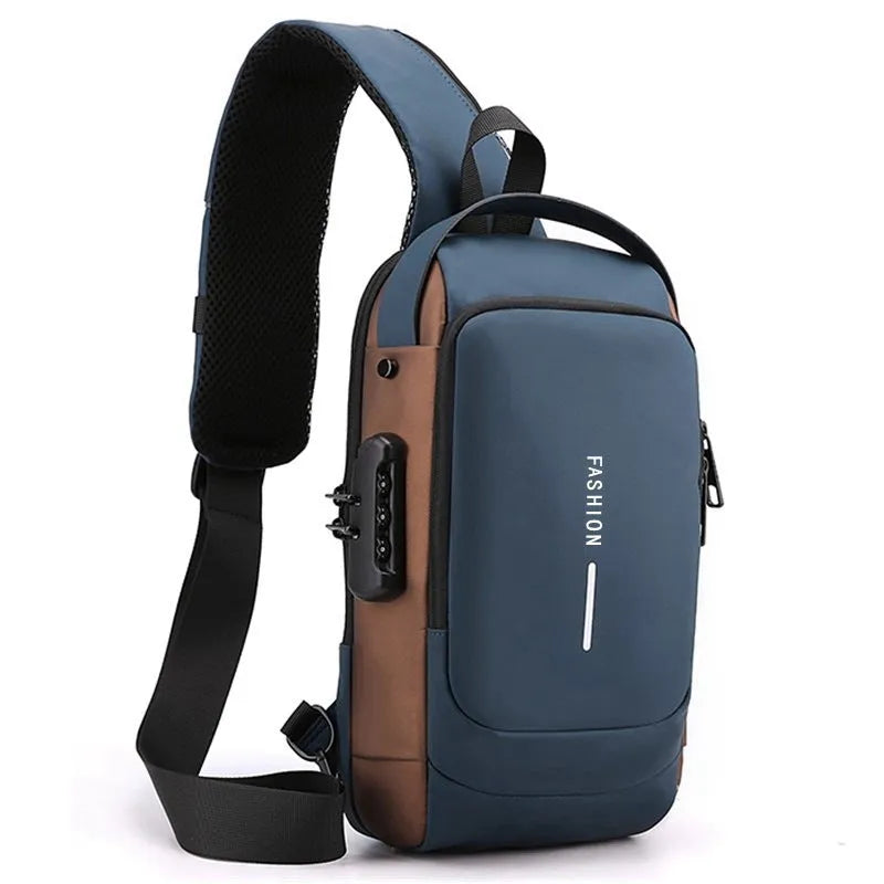 Password Anti-theft Chest Bag Men's Casual Multifunctional - Bellarte Enchanté Password Anti-theft Chest Bag Men's Casual Multifunctional