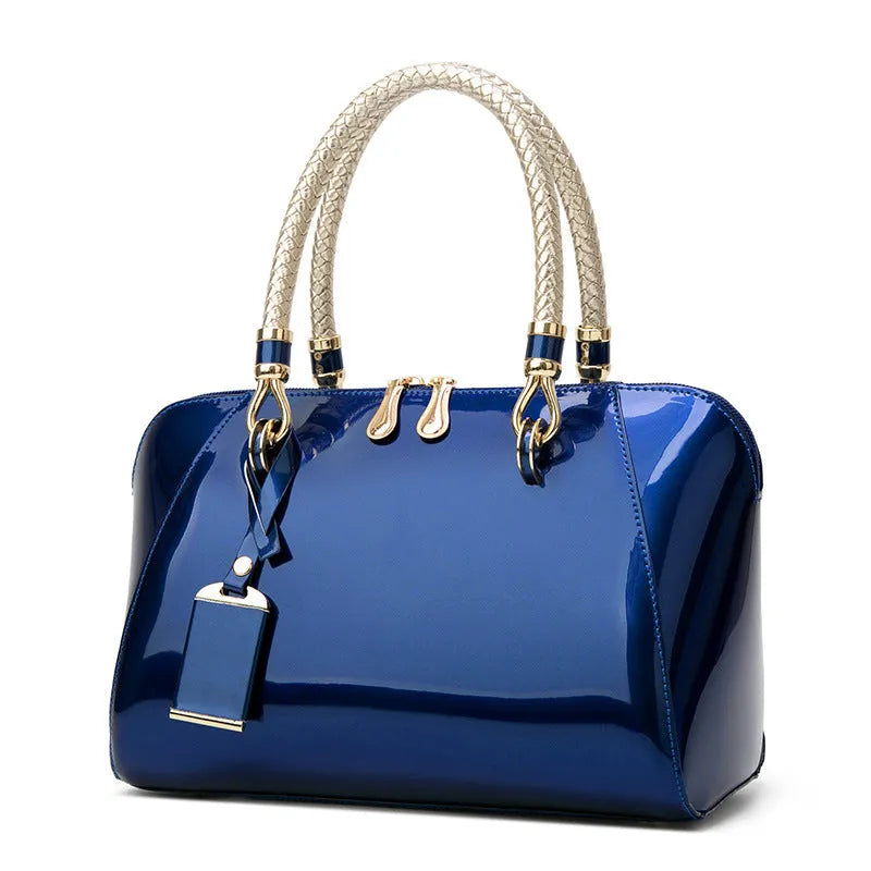 Patent Leather Handbags Shiny Handbag Fashion One-shoulder Diagonal Bag - Bellarte Enchanté Patent Leather Handbags Shiny Handbag Fashion One-shoulder Diagonal Bag