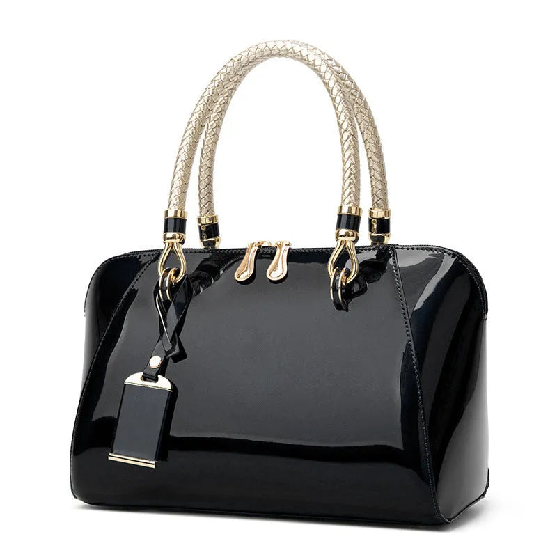 Patent Leather Handbags Shiny Handbag Fashion One-shoulder Diagonal Bag - Bellarte Enchanté Patent Leather Handbags Shiny Handbag Fashion One-shoulder Diagonal Bag