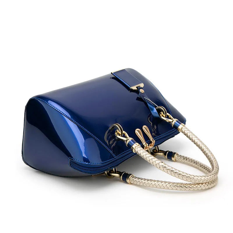 Patent Leather Handbags Shiny Handbag Fashion One-shoulder Diagonal Bag - Bellarte Enchanté Patent Leather Handbags Shiny Handbag Fashion One-shoulder Diagonal Bag