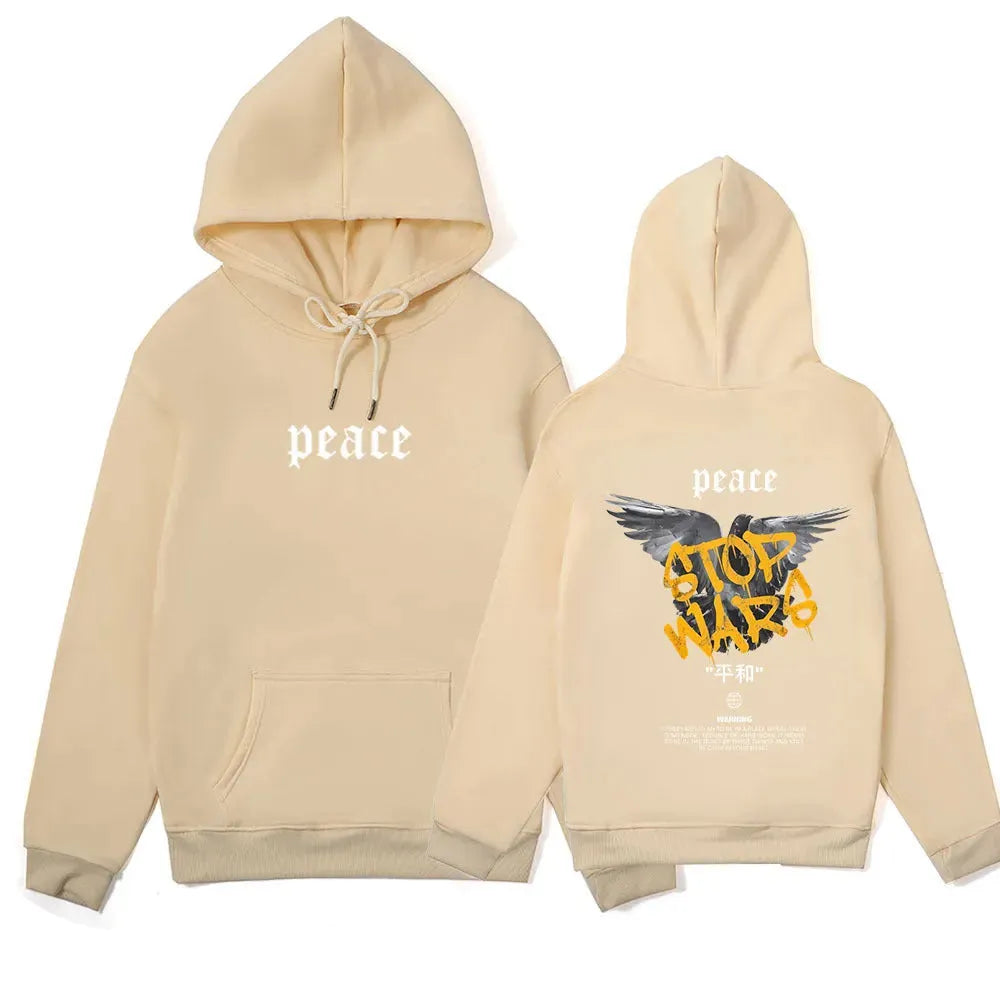 Peace Carrier Pigeon Printed Loose Leisure Sports Sweater - Bellarte Enchanté Peace Carrier Pigeon Printed Loose Leisure Sports Sweater