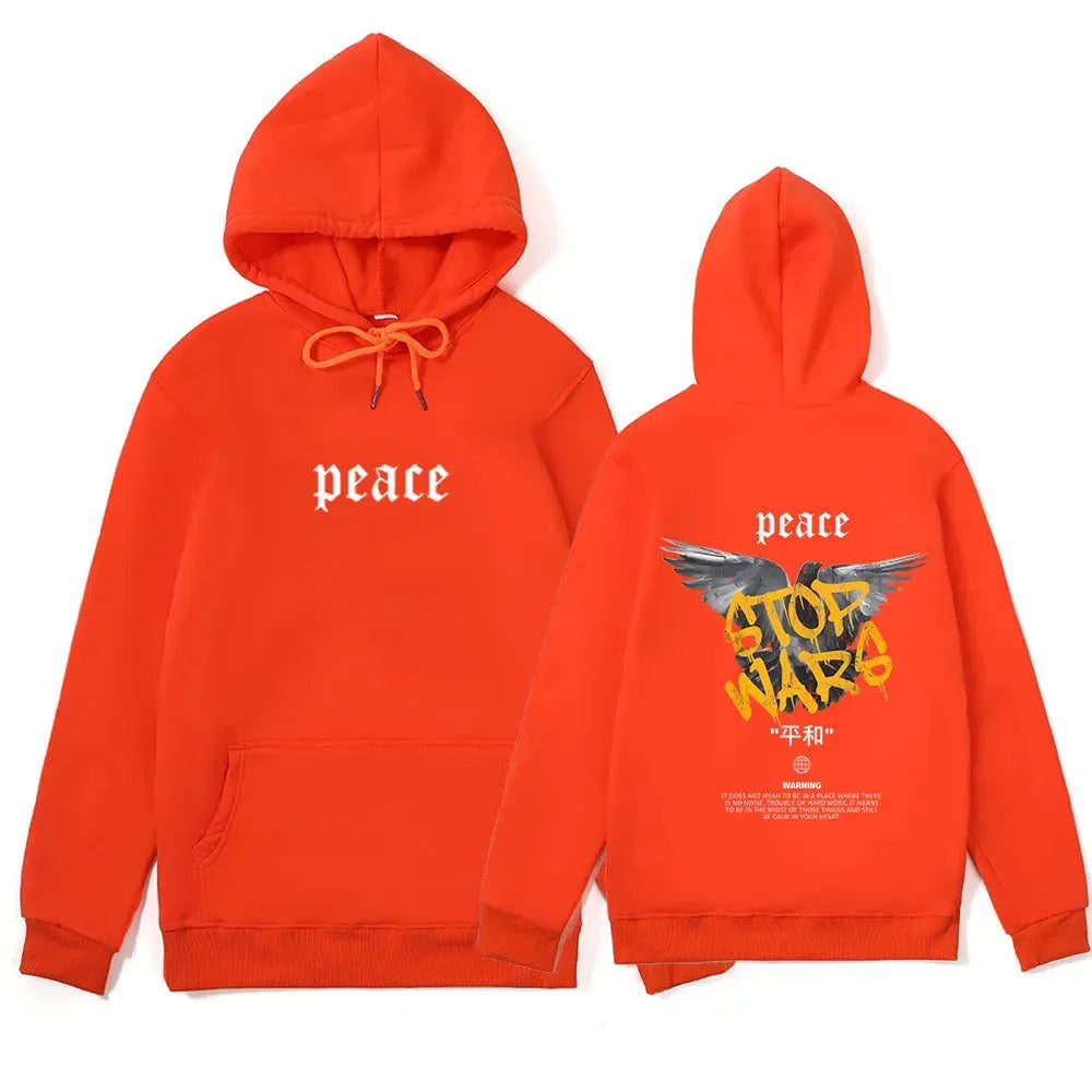 Peace Carrier Pigeon Printed Loose Leisure Sports Sweater - Bellarte Enchanté Peace Carrier Pigeon Printed Loose Leisure Sports Sweater