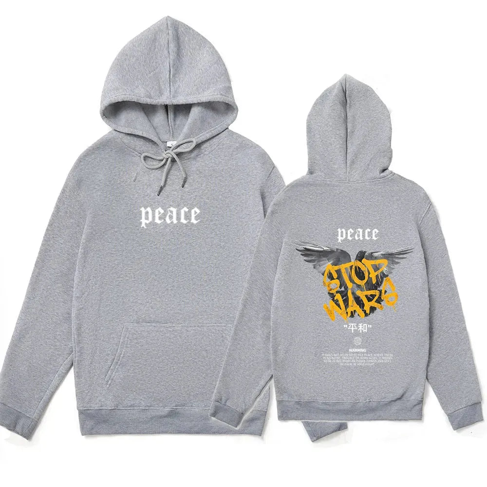 Peace Carrier Pigeon Printed Loose Leisure Sports Sweater - Bellarte Enchanté Peace Carrier Pigeon Printed Loose Leisure Sports Sweater