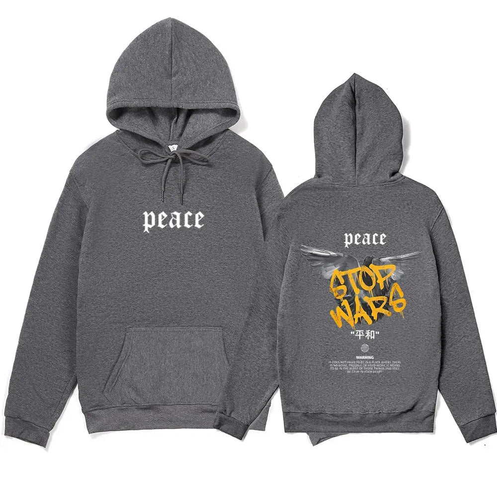 Peace Carrier Pigeon Printed Loose Leisure Sports Sweater - Bellarte Enchanté Peace Carrier Pigeon Printed Loose Leisure Sports Sweater