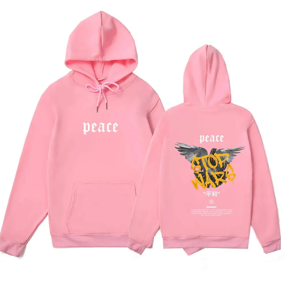 Peace Carrier Pigeon Printed Loose Leisure Sports Sweater - Bellarte Enchanté Peace Carrier Pigeon Printed Loose Leisure Sports Sweater