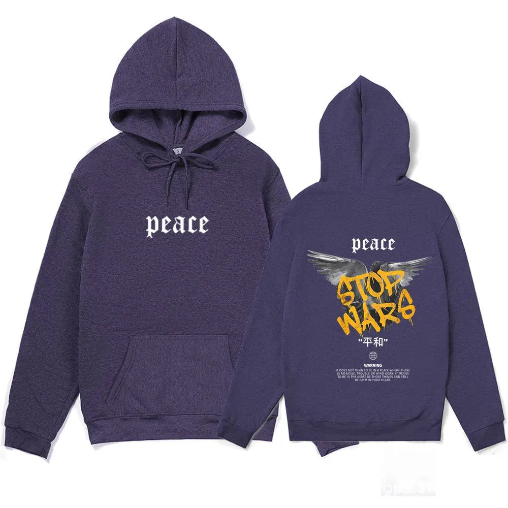 Peace Carrier Pigeon Printed Loose Leisure Sports Sweater - Bellarte Enchanté Peace Carrier Pigeon Printed Loose Leisure Sports Sweater