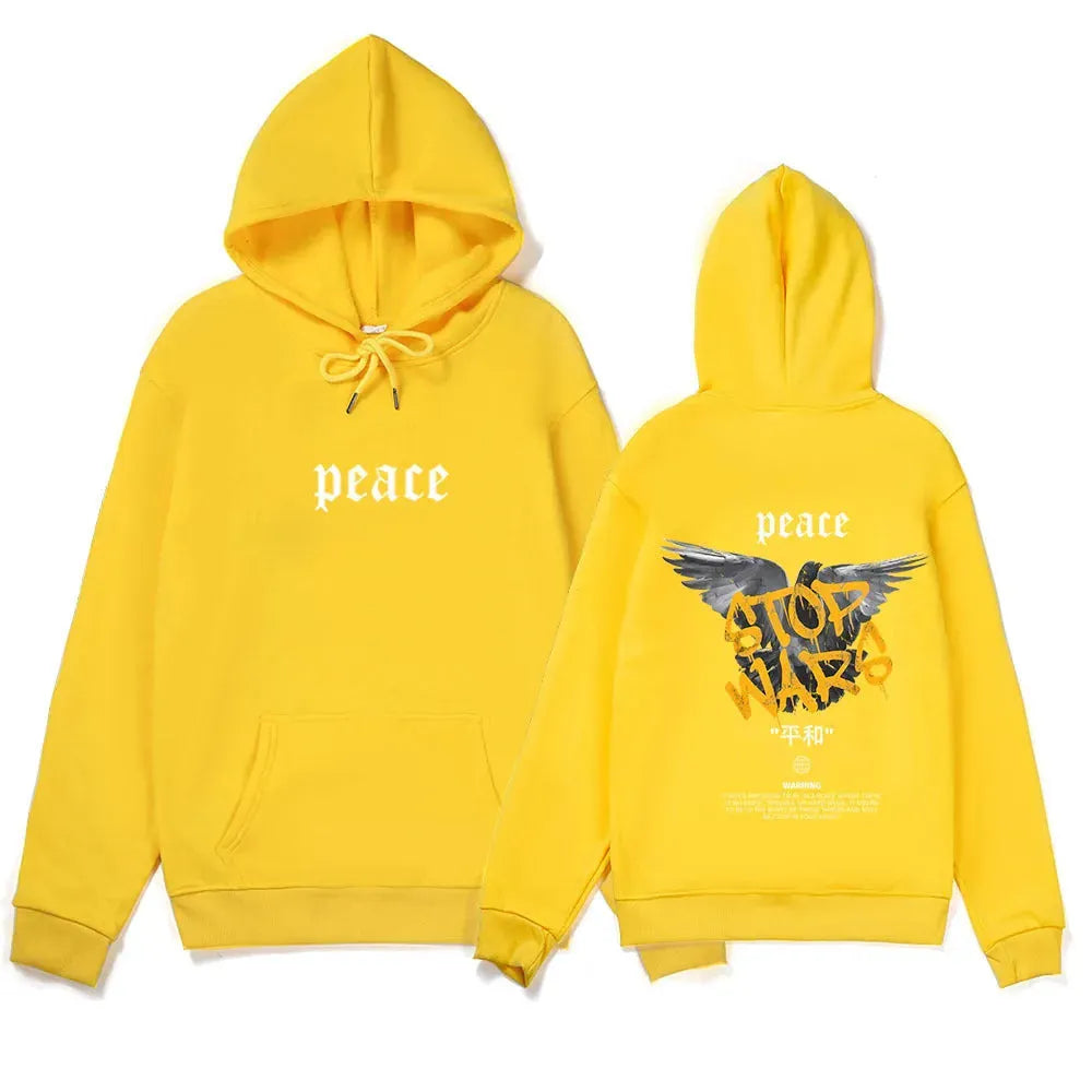 Peace Carrier Pigeon Printed Loose Leisure Sports Sweater - Bellarte Enchanté Peace Carrier Pigeon Printed Loose Leisure Sports Sweater
