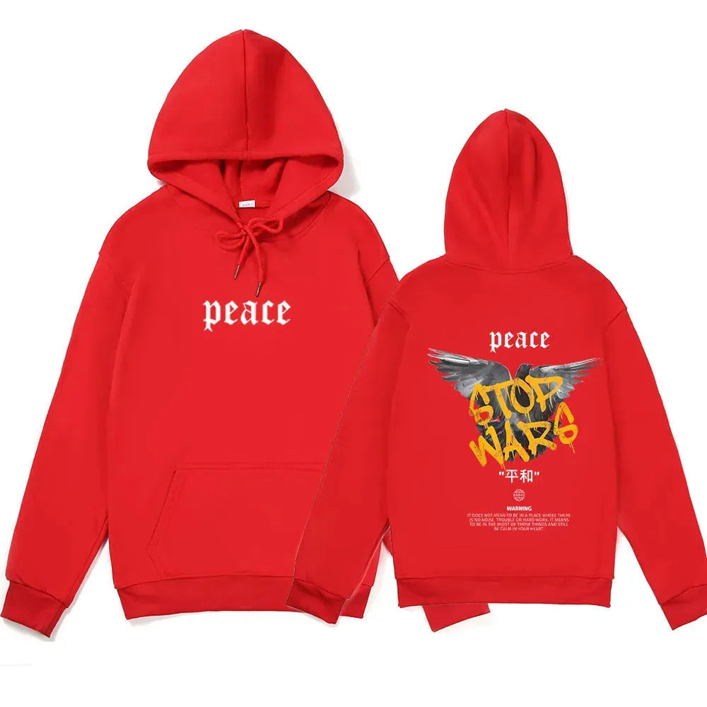 Peace Carrier Pigeon Printed Loose Leisure Sports Sweater - Bellarte Enchanté Peace Carrier Pigeon Printed Loose Leisure Sports Sweater