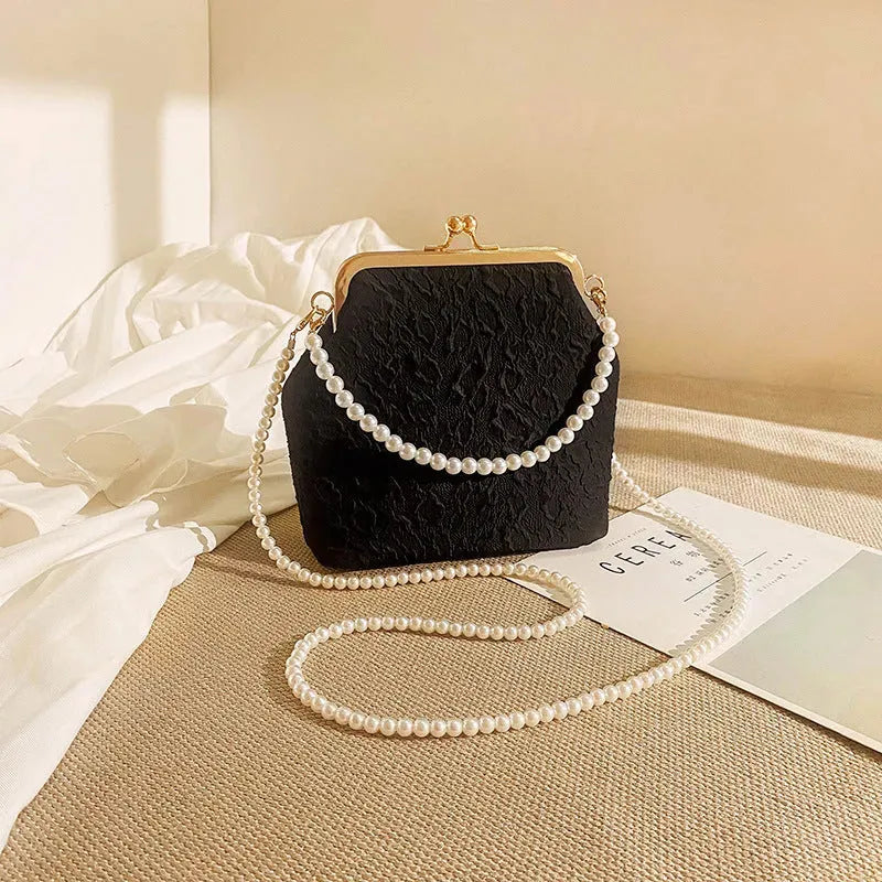 Pearl Tote Mini Chain Crossbody Bag - Bellarte Enchanté Pearl Tote Mini Chain Crossbody Bag