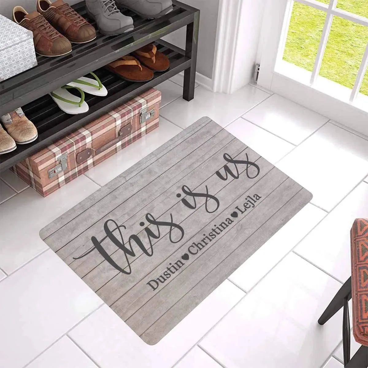 Personalized Doormat Custom Size 17x27 Inches Mat - Bellarte Enchanté Personalized Doormat Custom Size 17x27 Inches Mat