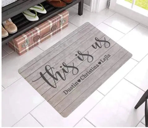 Personalized Doormat Custom Size 17x27 Inches Mat - Bellarte Enchanté Personalized Doormat Custom Size 17x27 Inches Mat