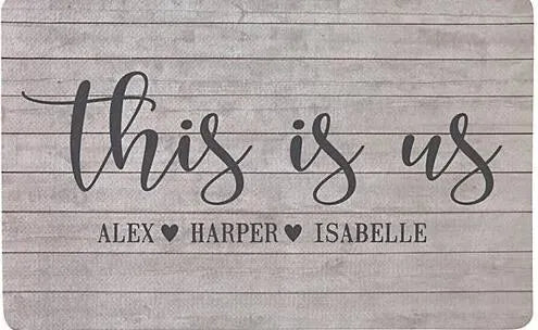 Personalized Doormat Custom Size 17x27 Inches Mat - Bellarte Enchanté Personalized Doormat Custom Size 17x27 Inches Mat