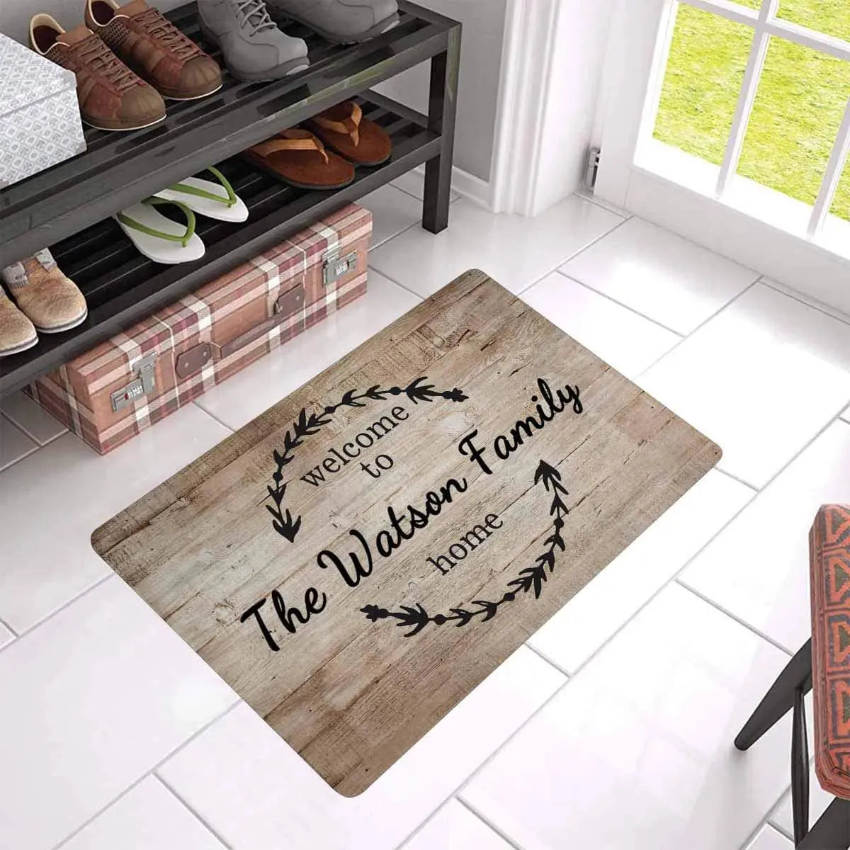 Personalized Doormat Custom Size 17x27 Inches Mat - Bellarte Enchanté Personalized Doormat Custom Size 17x27 Inches Mat