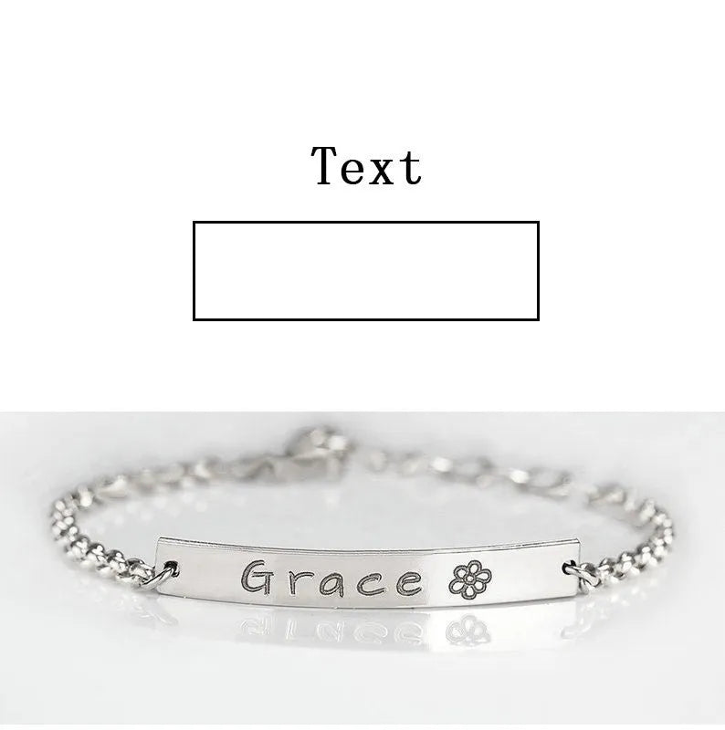 Personalized lettering children bracelet - Bellarte Enchanté Personalized lettering children bracelet