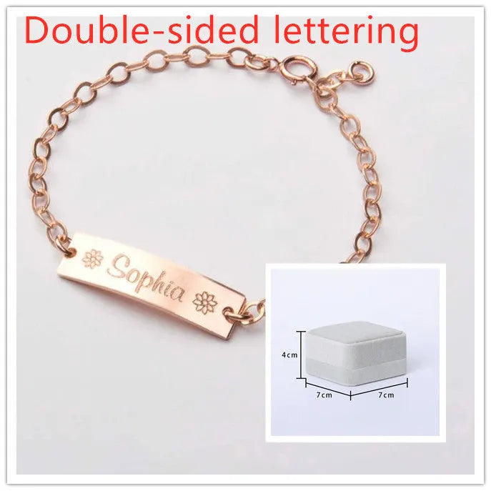 Personalized lettering children bracelet - Bellarte Enchanté Personalized lettering children bracelet