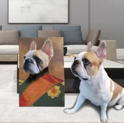 Personalized Pet Canvas Portrait Image - Bellarte Enchanté Personalized Pet Canvas Portrait Image