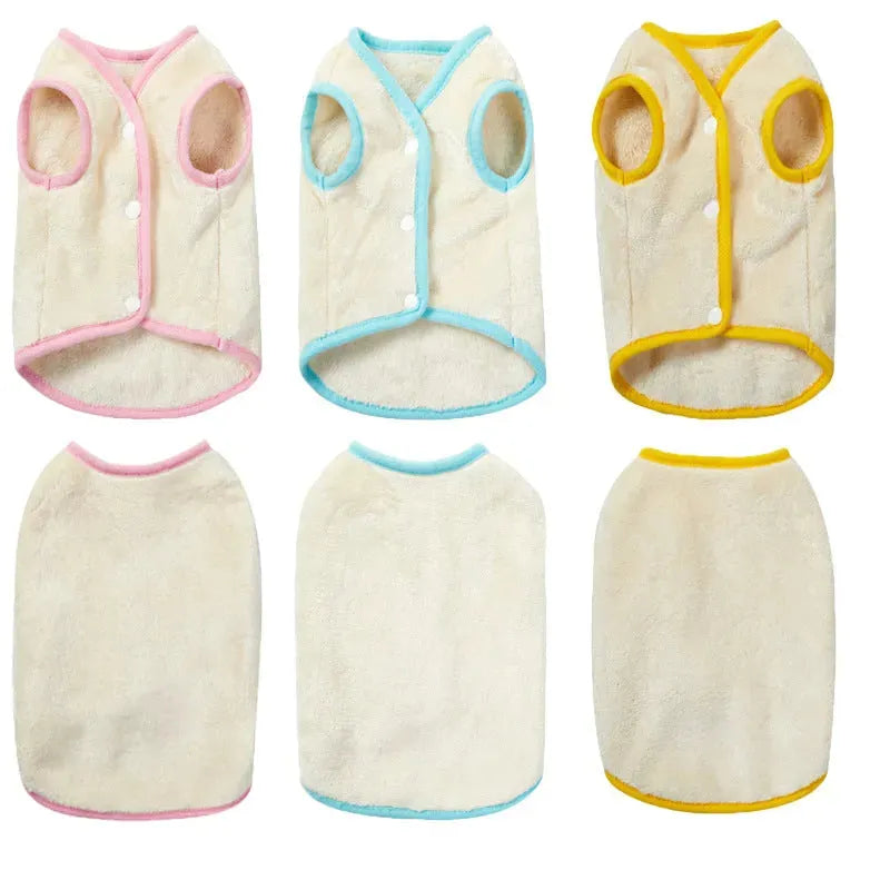 Pet Clothes Soft Flannel Dog Vest - Bellarte Enchanté Pet Clothes Soft Flannel Dog Vest