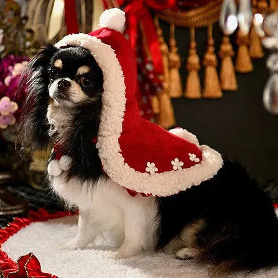 Pet Dog Christmas Holiday Cloak - Bellarte Enchanté Pet Dog Christmas Holiday Cloak