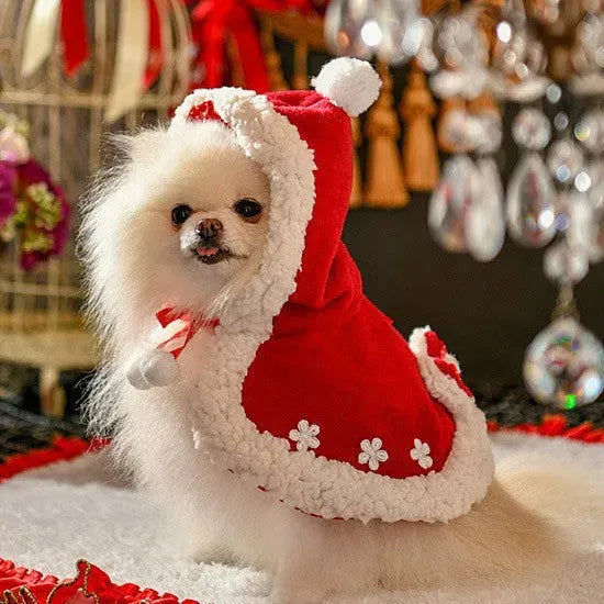 Pet Dog Christmas Holiday Cloak - Bellarte Enchanté Pet Dog Christmas Holiday Cloak