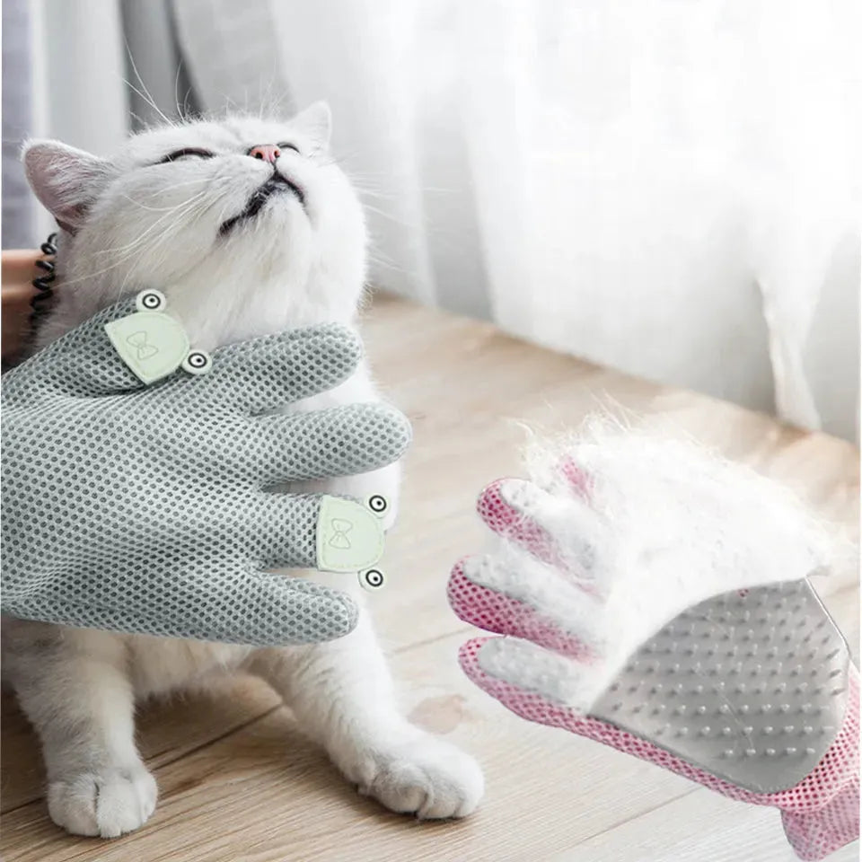 Pet Glove Cat Grooming Glove Cat Hair Deshedding Brush Gloves Cat Floating Hair Pet Hair Removal Brush Dog Bathing Massage Comb Silicone Hair Removal Gloves - Bellarte Enchanté Pet Glove Cat Grooming Glove Cat Hair Deshedding Brush Gloves Cat Floating Hair Pet Hair Removal Brush Dog Bathing Massage Comb Silicone Hair Removal Gloves