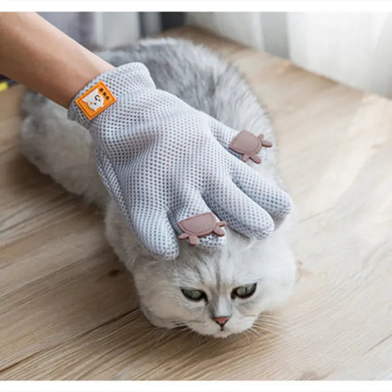 Pet Glove Cat Grooming Glove Cat Hair Deshedding Brush Gloves Cat Floating Hair Pet Hair Removal Brush Dog Bathing Massage Comb Silicone Hair Removal Gloves - Bellarte Enchanté Pet Glove Cat Grooming Glove Cat Hair Deshedding Brush Gloves Cat Floating Hair Pet Hair Removal Brush Dog Bathing Massage Comb Silicone Hair Removal Gloves