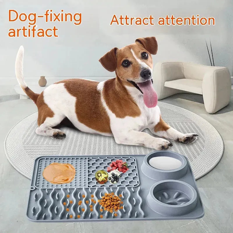 Pet Multi-functional Silicone Plate Non-slip Leak-proof - Bellarte Enchanté Pet Multi-functional Silicone Plate Non-slip Leak-proof