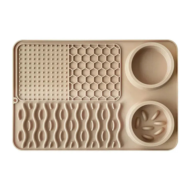 Pet Multi-functional Silicone Plate Non-slip Leak-proof - Bellarte Enchanté Pet Multi-functional Silicone Plate Non-slip Leak-proof
