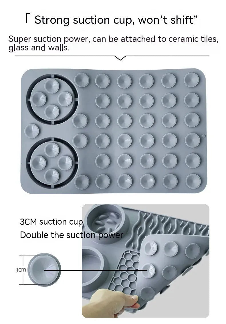Pet Multi-functional Silicone Plate Non-slip Leak-proof - Bellarte Enchanté Pet Multi-functional Silicone Plate Non-slip Leak-proof