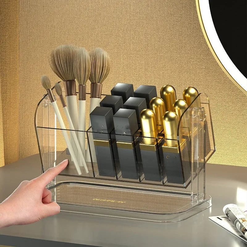PET Rotatable Lipstick Makeup Brush Storage Box - Bellarte Enchanté PET Rotatable Lipstick Makeup Brush Storage Box