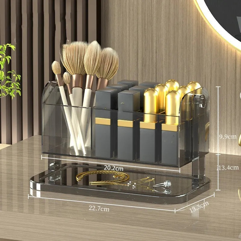 PET Rotatable Lipstick Makeup Brush Storage Box - Bellarte Enchanté PET Rotatable Lipstick Makeup Brush Storage Box