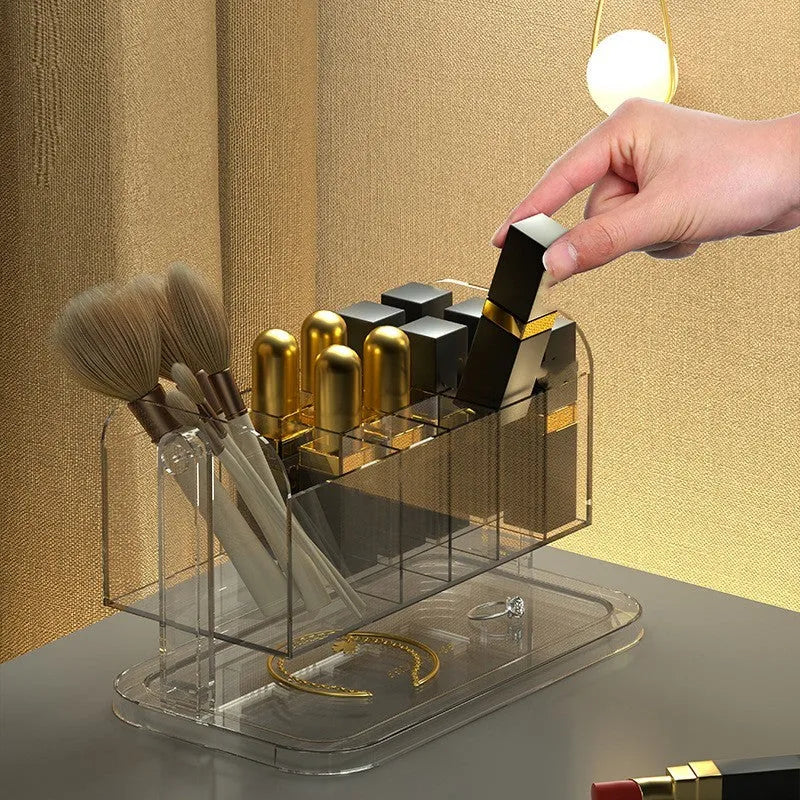 PET Rotatable Lipstick Makeup Brush Storage Box - Bellarte Enchanté PET Rotatable Lipstick Makeup Brush Storage Box