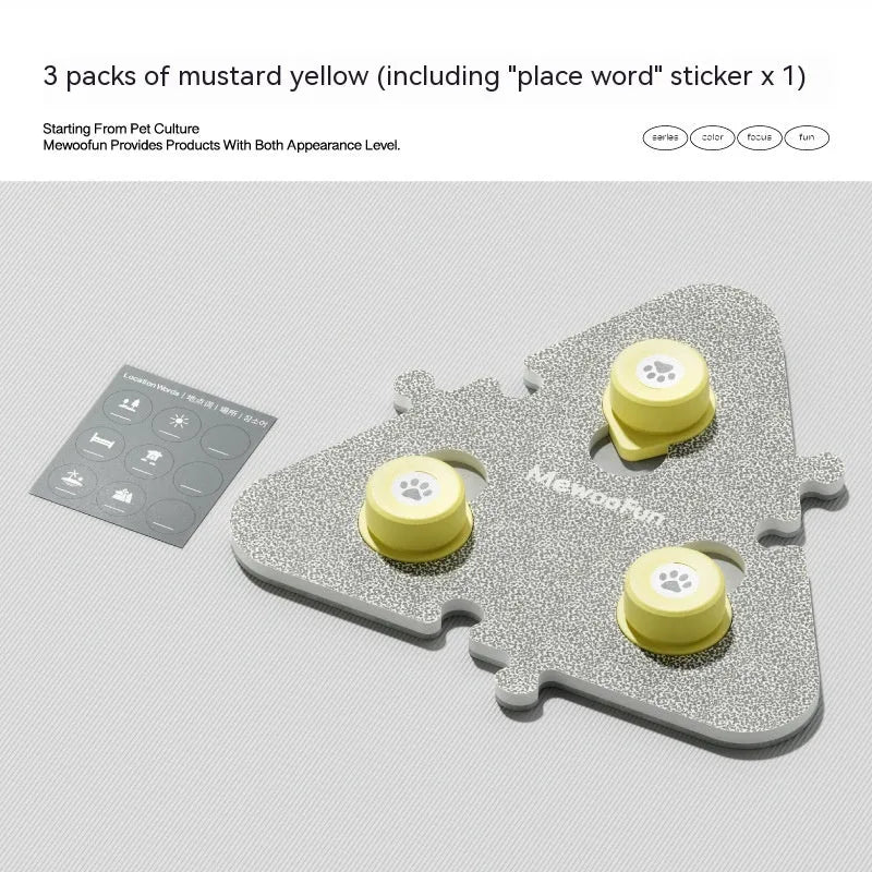 Pet Small Size Ac Cat Voice Stitching Miniature Recording Dog Training Talking Button - Bellarte Enchanté Pet Small Size Ac Cat Voice Stitching Miniature Recording Dog Training Talking Button